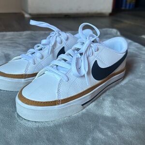 White low rise Nike shoes!